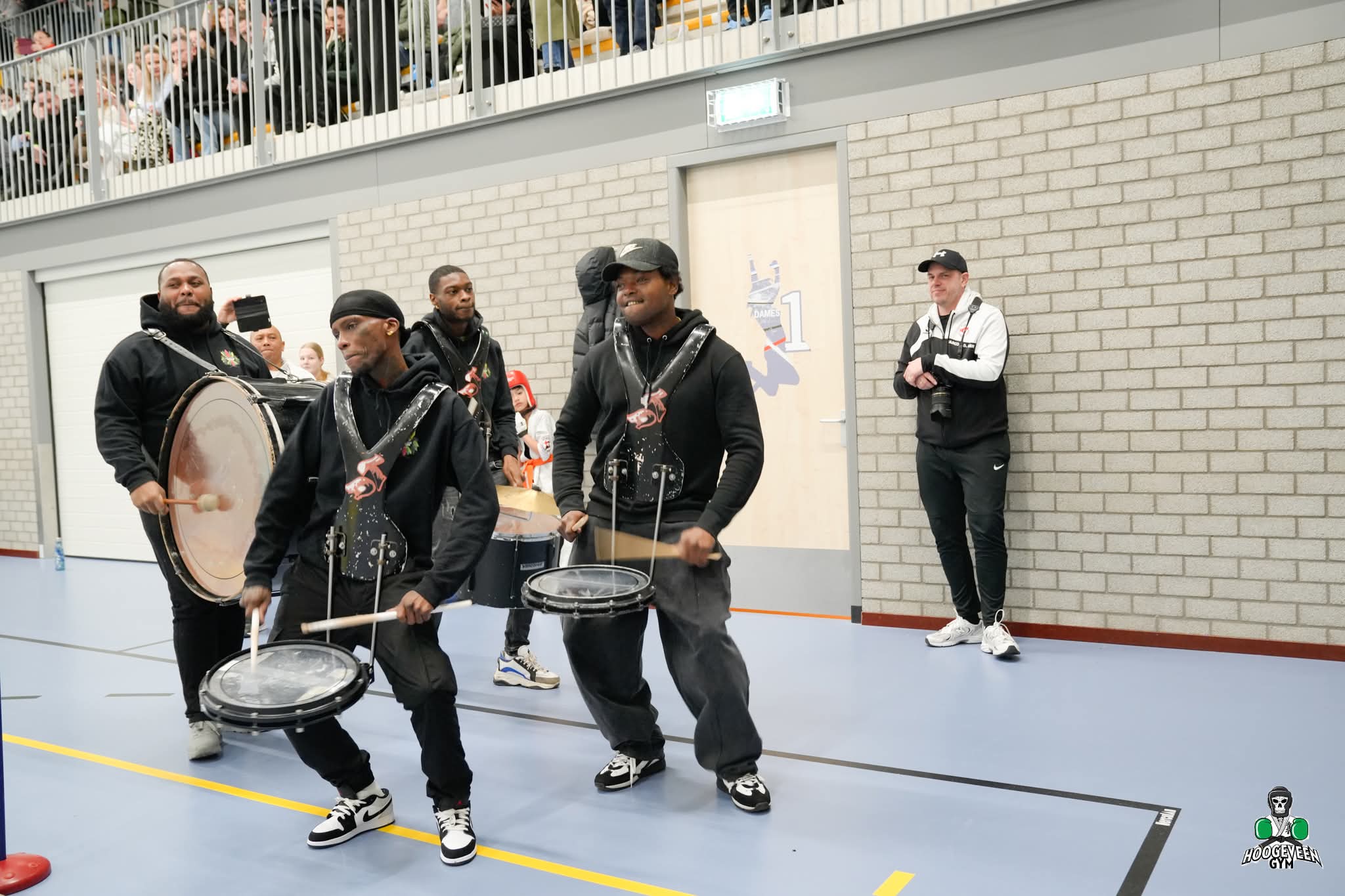 Muzikale opening tijdens de Hoogeveen Gym Cup