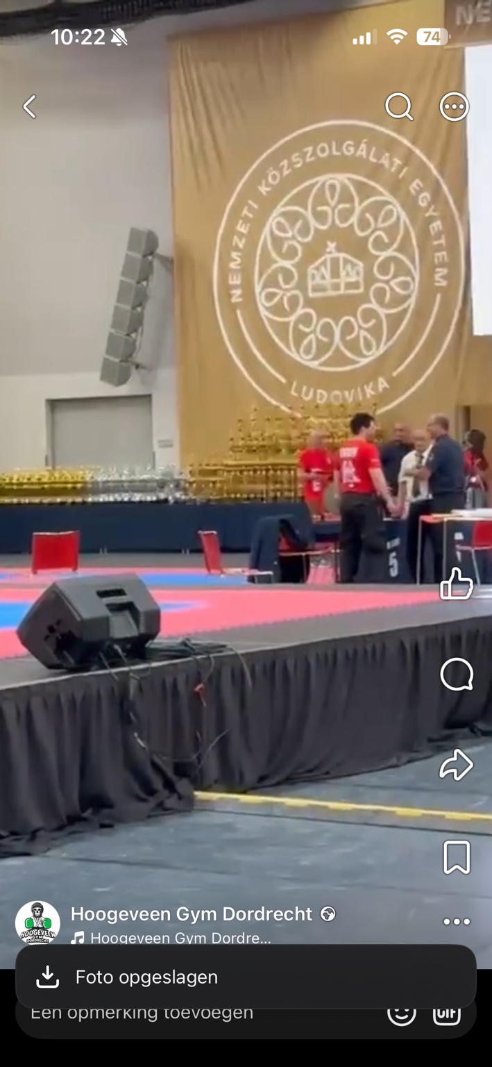 Sfeerbeeld vanuit de arena in Boedapest
