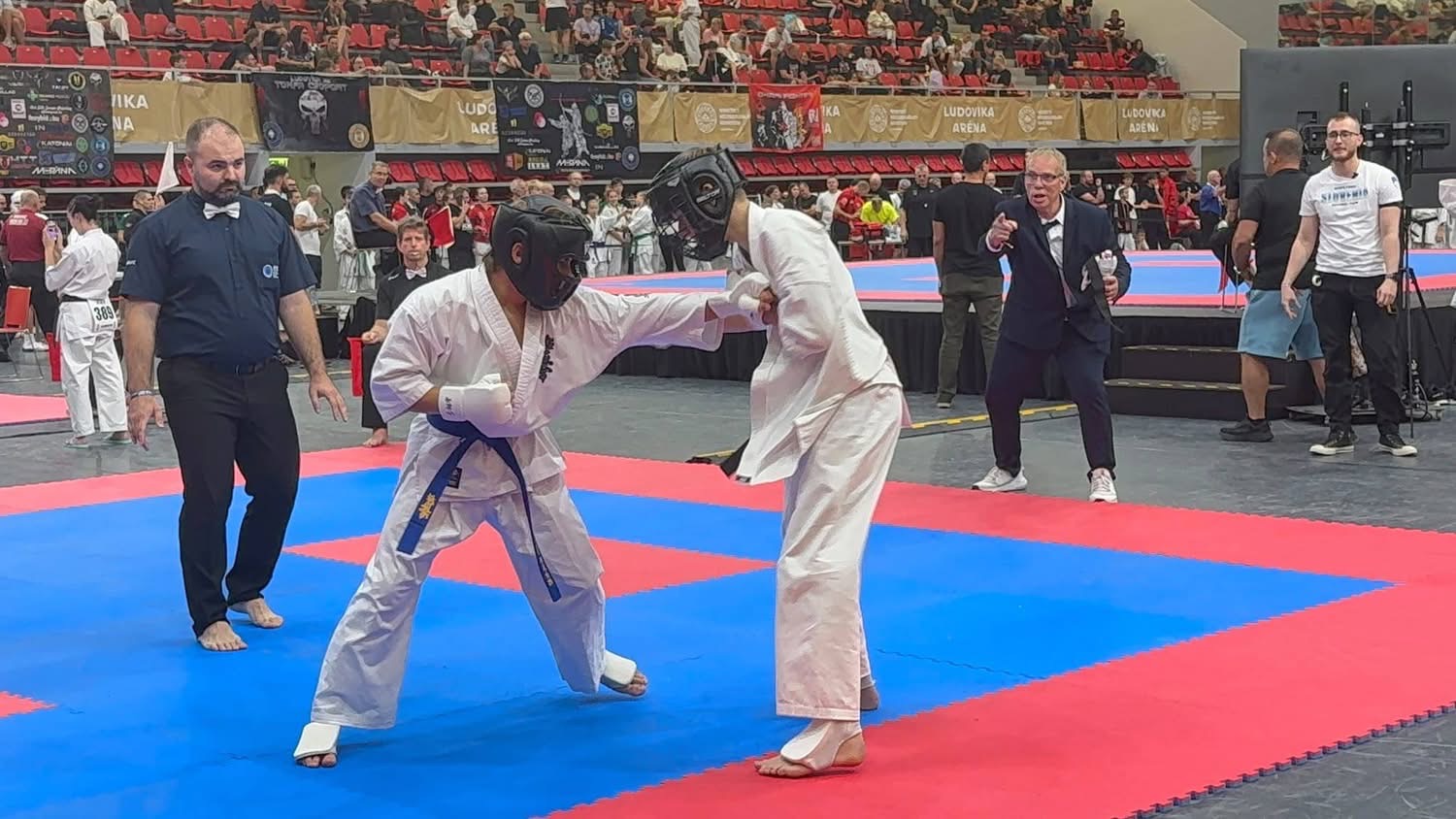 Giovanni Padlina in actie op de tatami