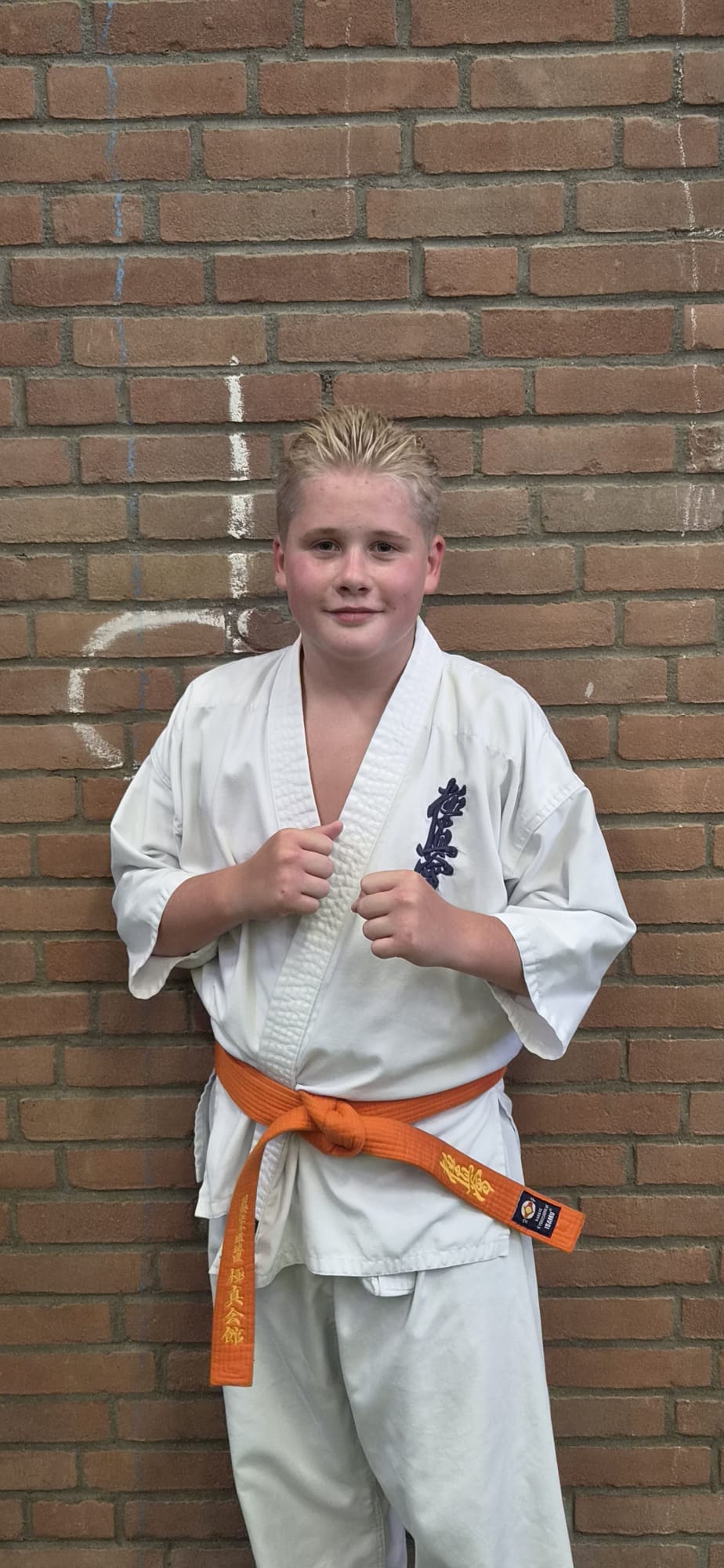 Portret van een vechter van Hoogeveen Gym voor het ONK Maarheeze (3 van 9)