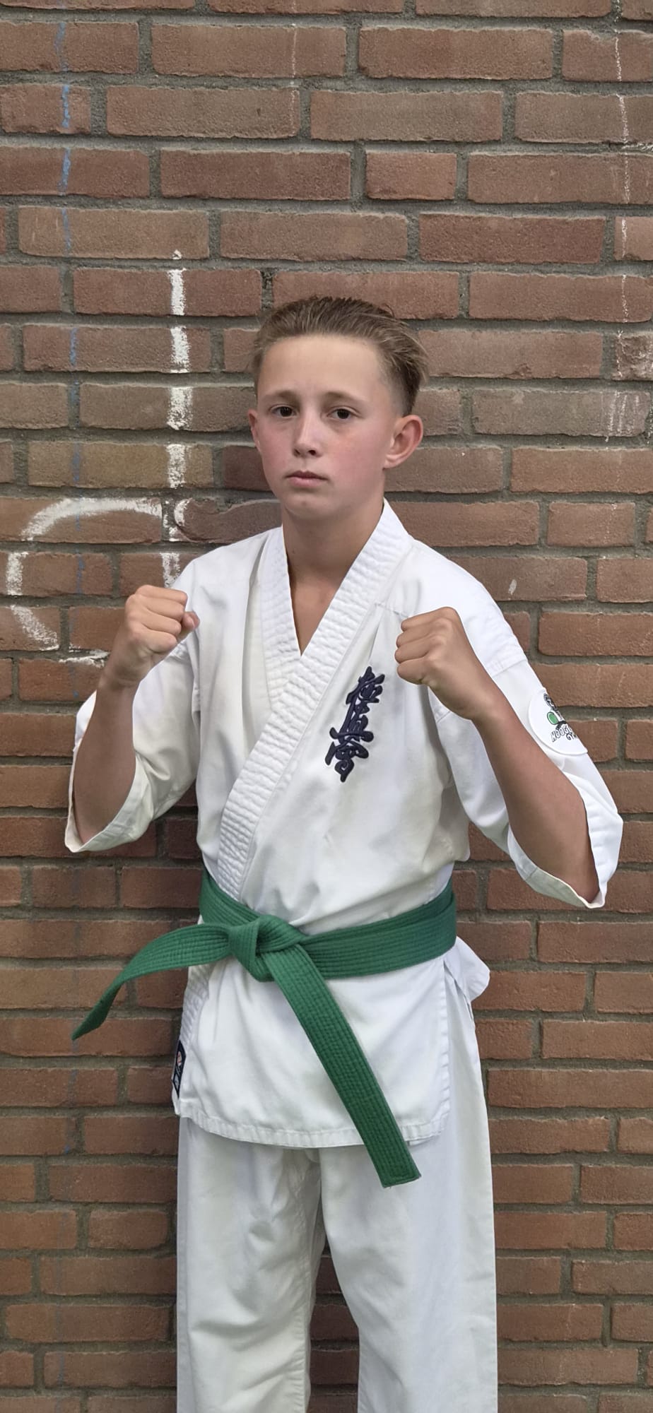 Portret van een vechter van Hoogeveen Gym voor het ONK Maarheeze (5 van 9)